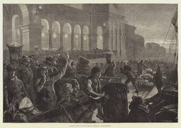 Landing Fish at Billingsgate Market